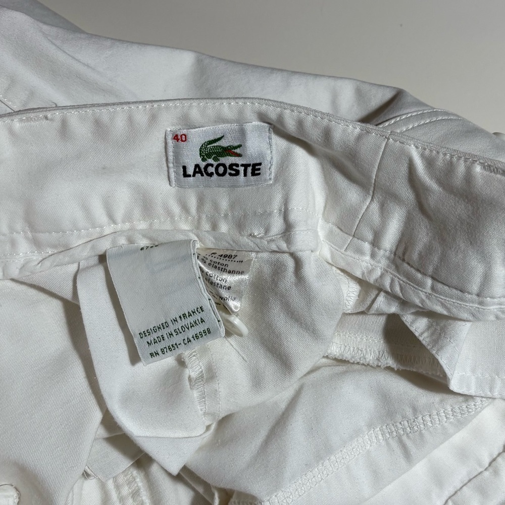Lacoste Women's Classic White Bermudas